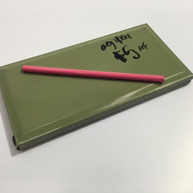 PENCIL BOX, Grey Green Metal